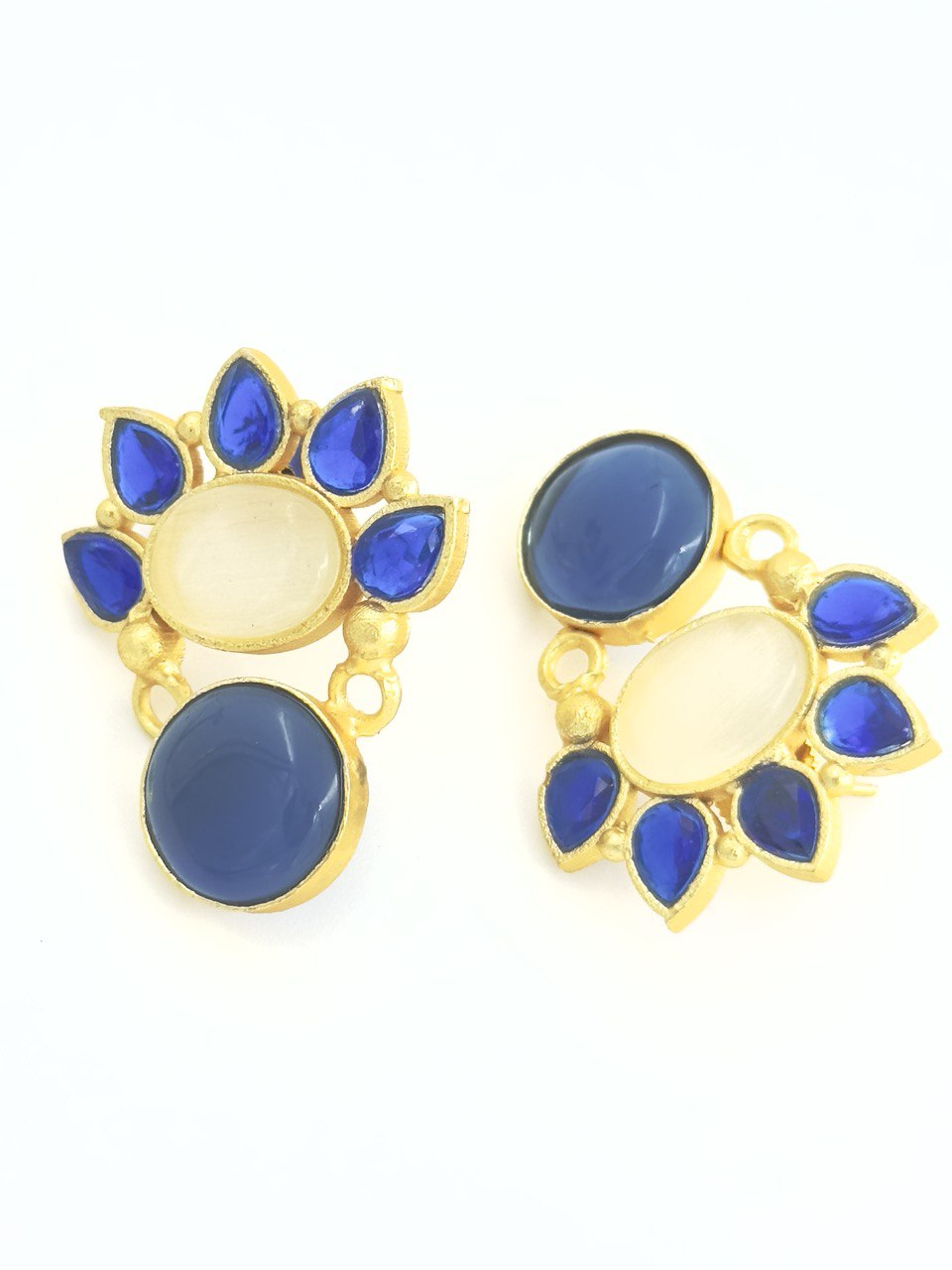 Blue Gold plated studs