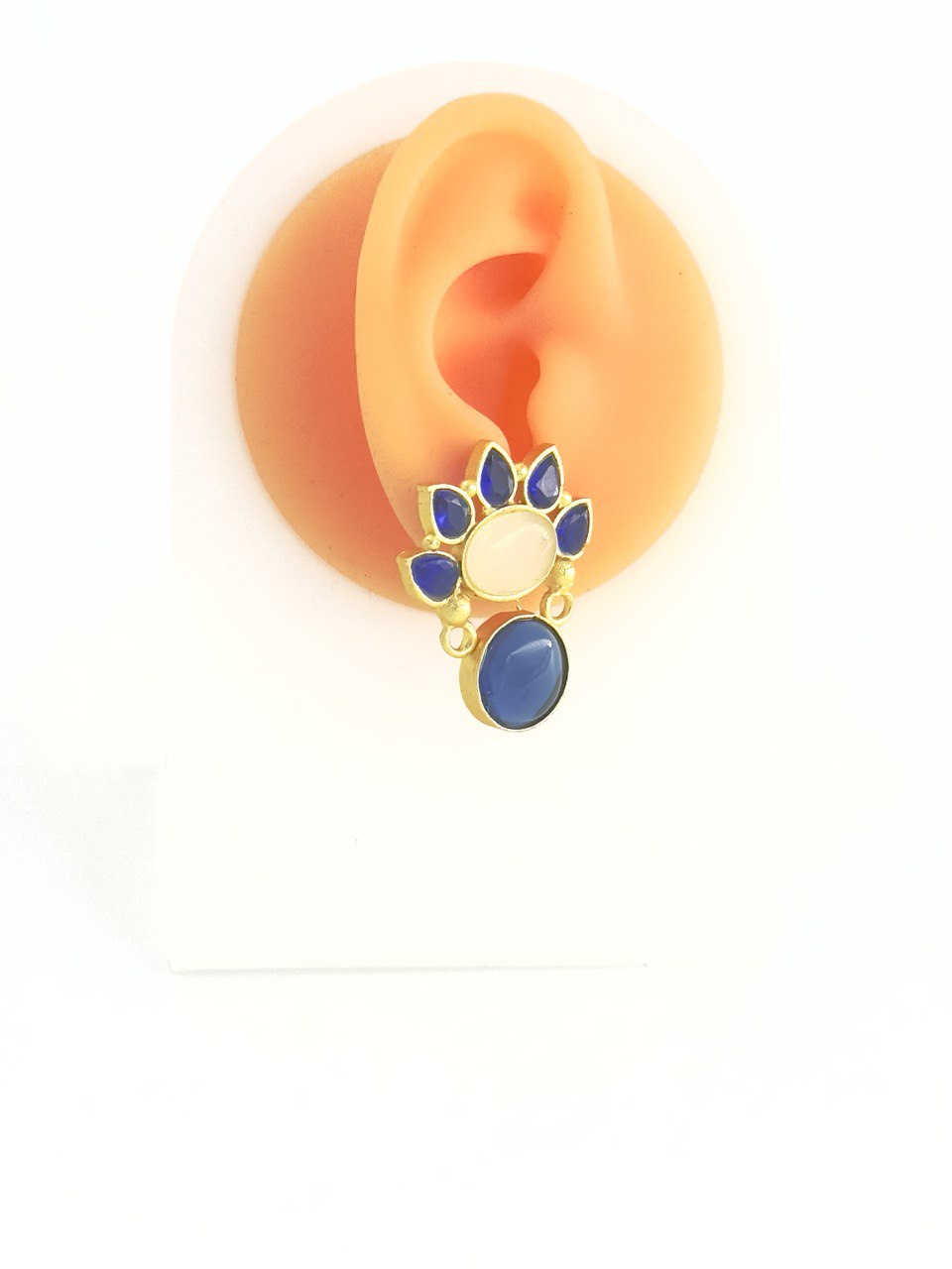 Blue Gold plated studs