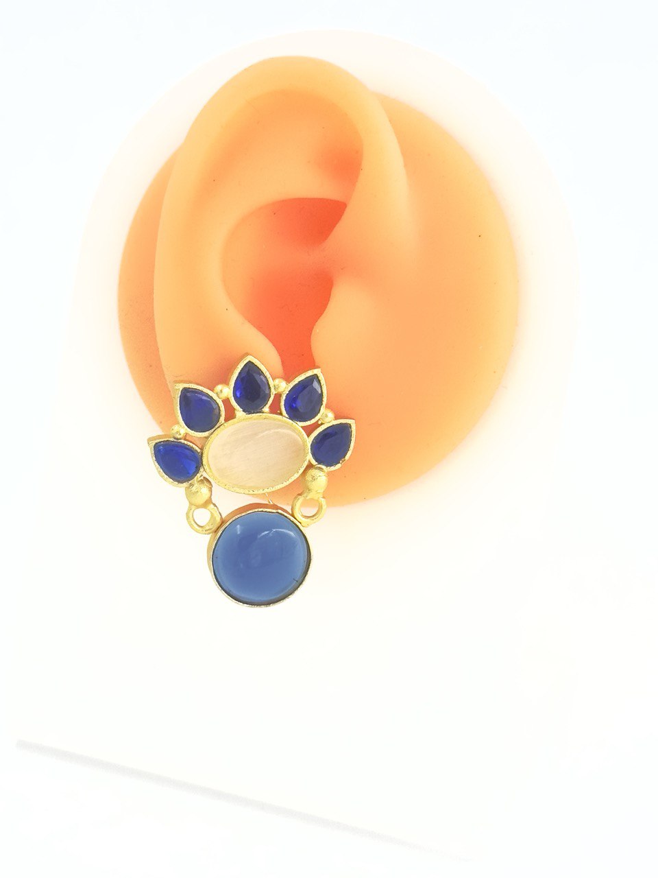 Blue Gold plated studs