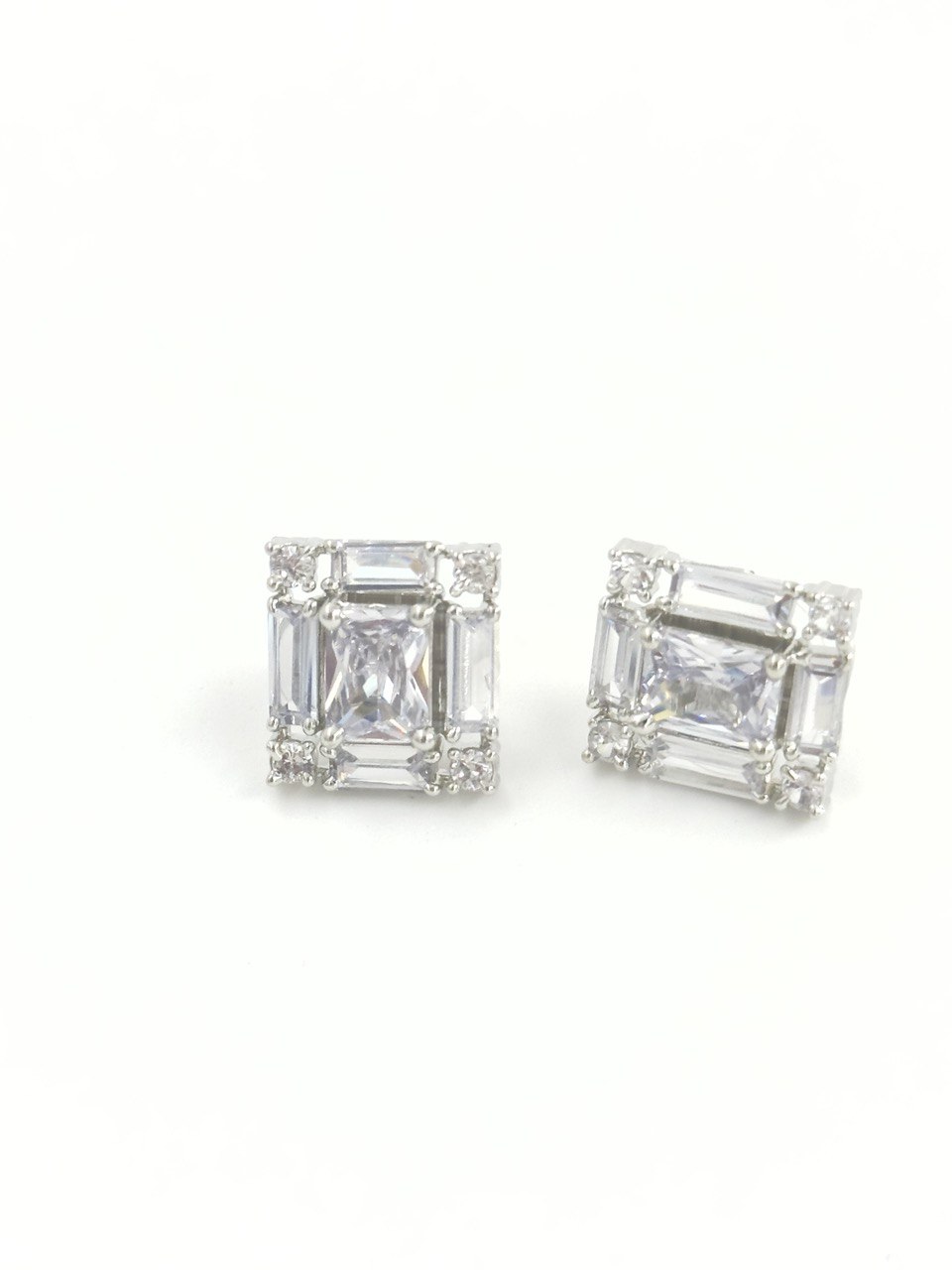 Square American Diamond studs