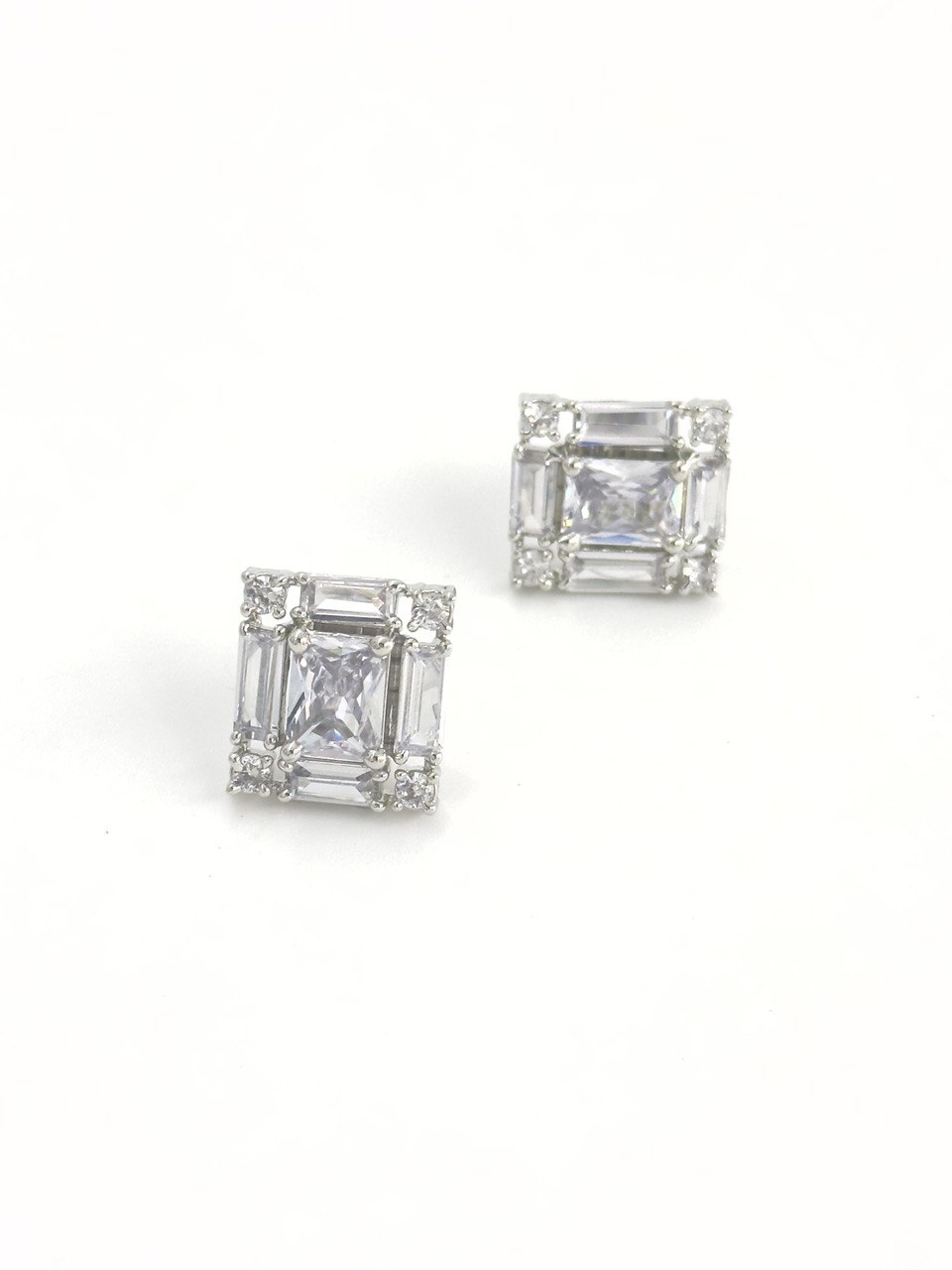 Square American Diamond studs