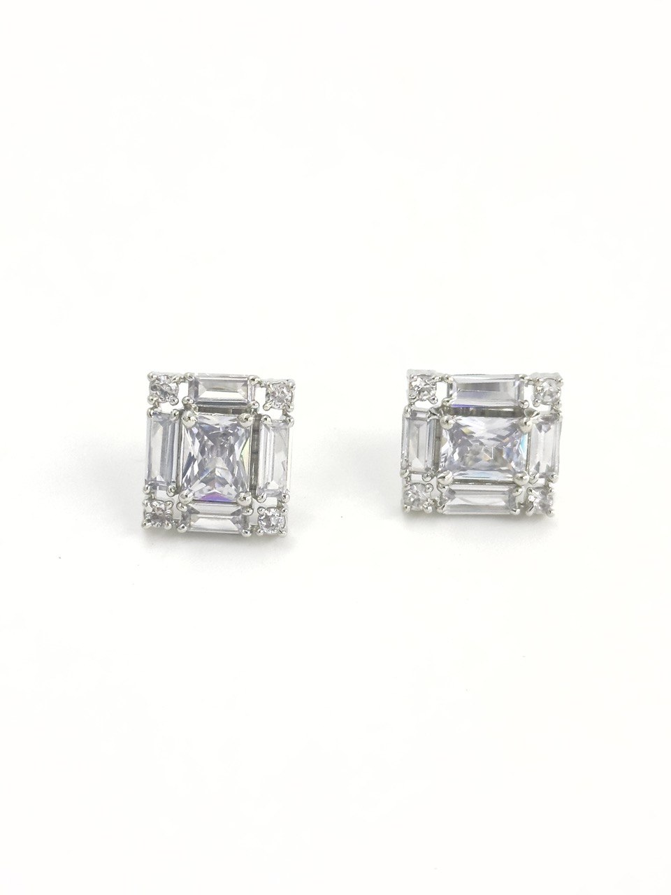 Square American Diamond studs