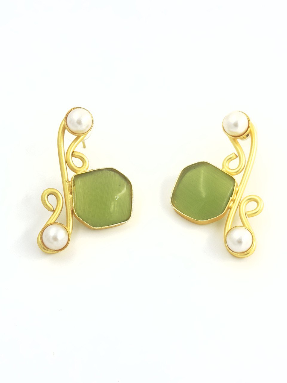 Green Gold plated dangler