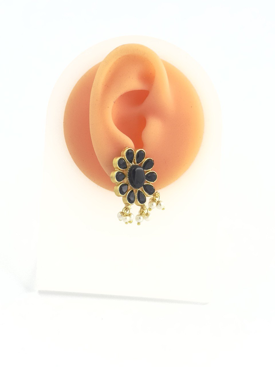 Black Gold plated studs