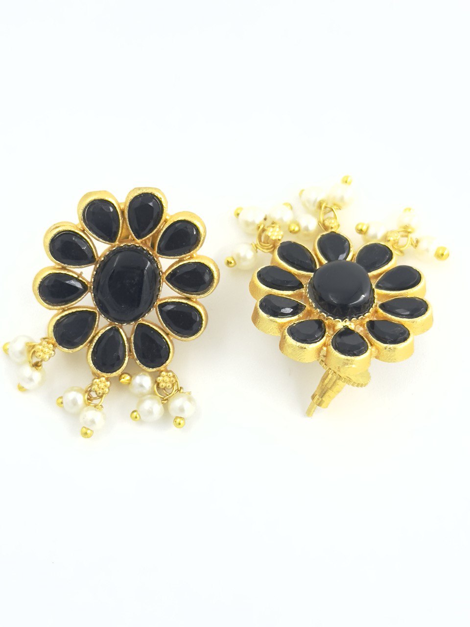 Black Gold plated studs