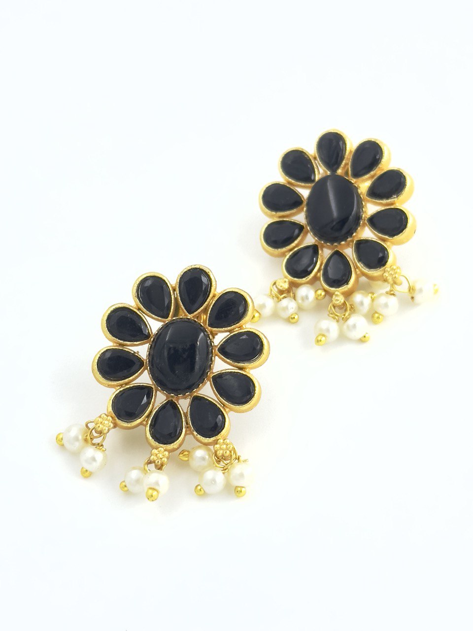 Black Gold plated studs