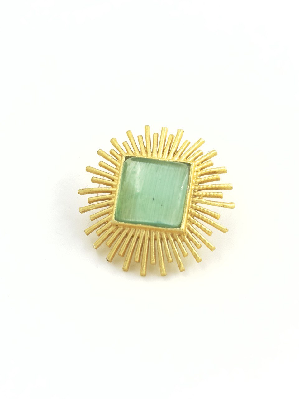 Green gold plated studs