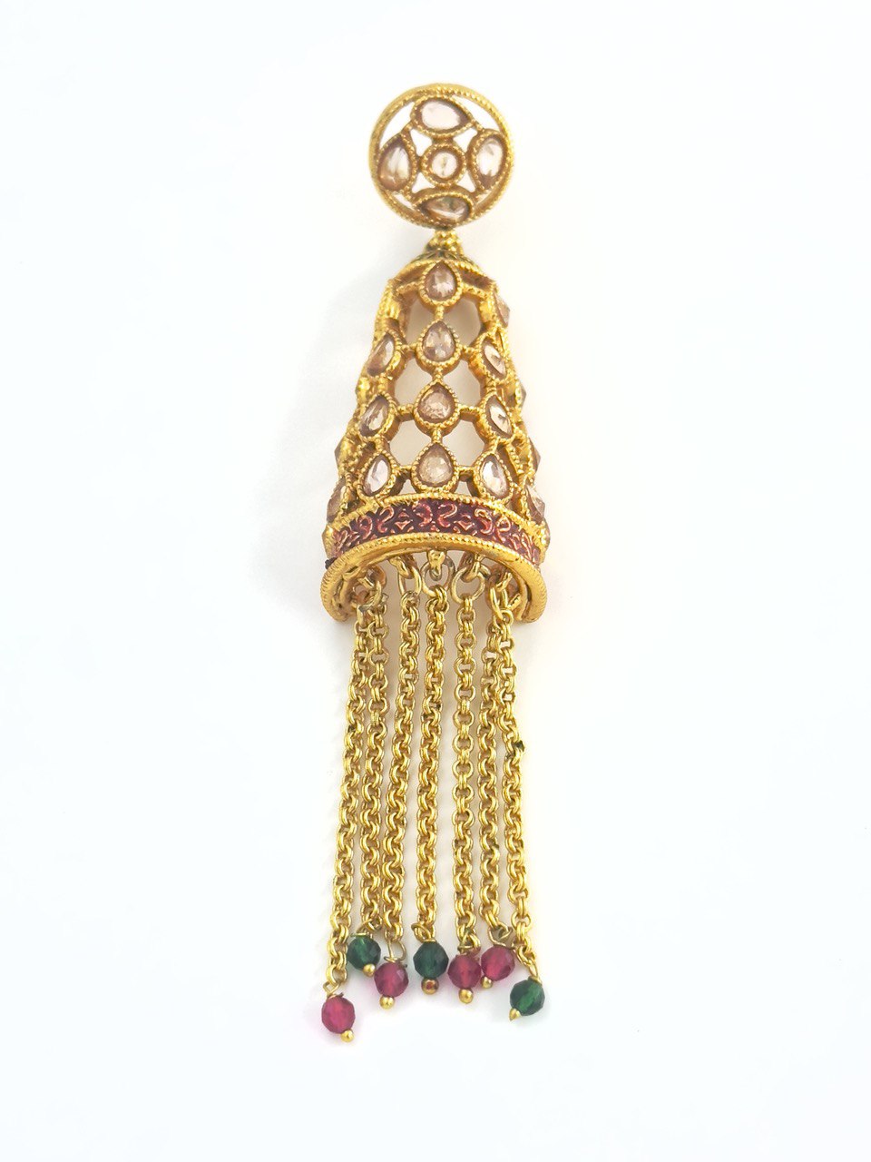 Multicolour Gold plated dangler