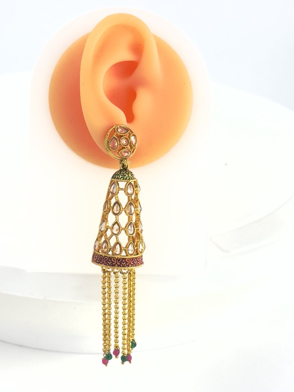 Multicolour Gold plated dangler