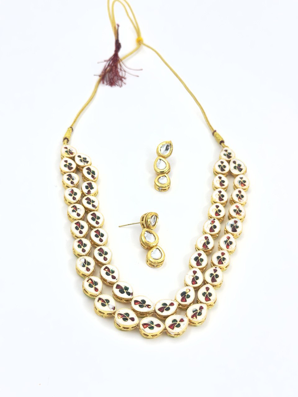 Dual 2 in 1 Kundan Necklace set