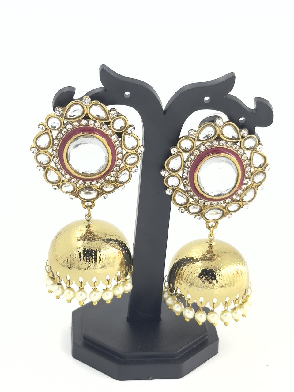 Kundan Jhumki earrings