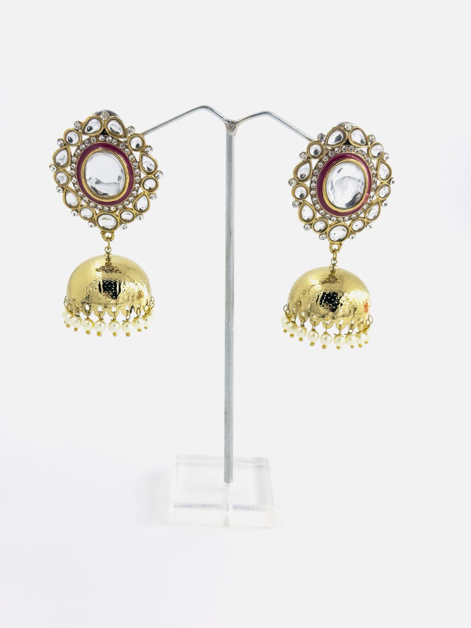 Kundan Jhumki earrings