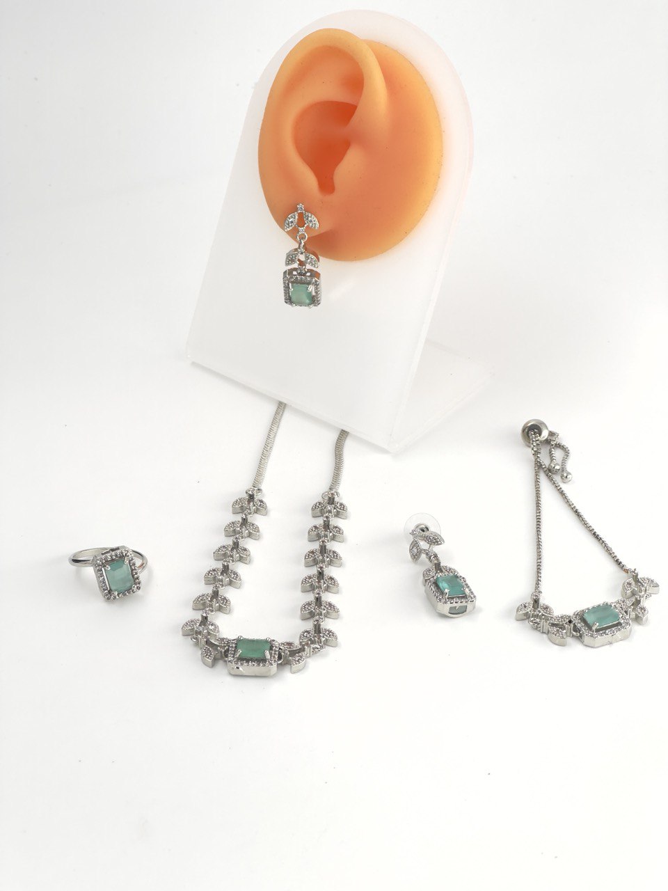 Mint American Diamond combo set