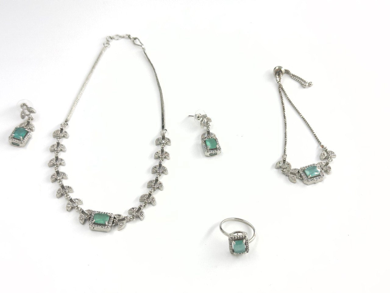 Mint American Diamond combo set