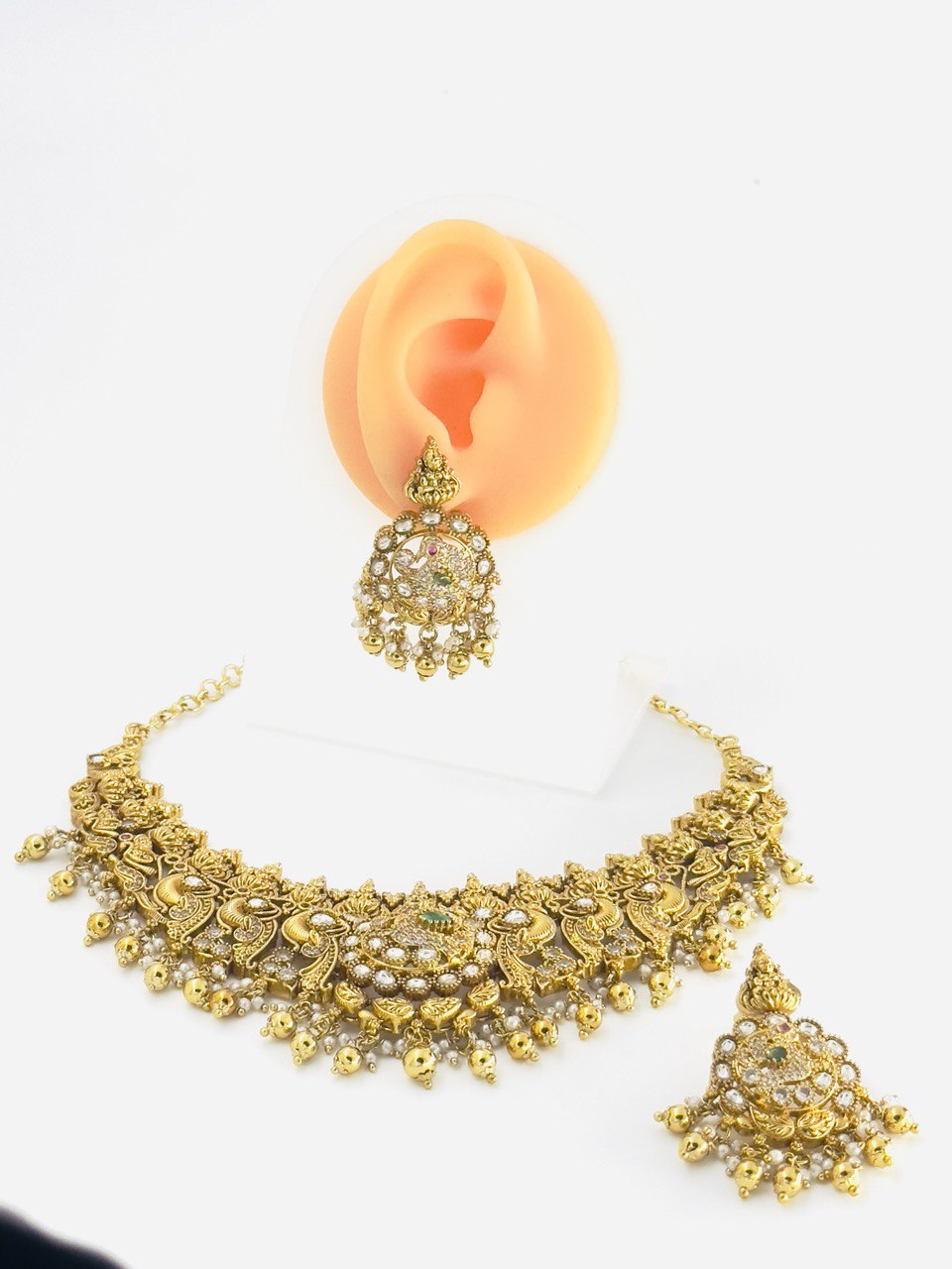 Temple antique jewellery set