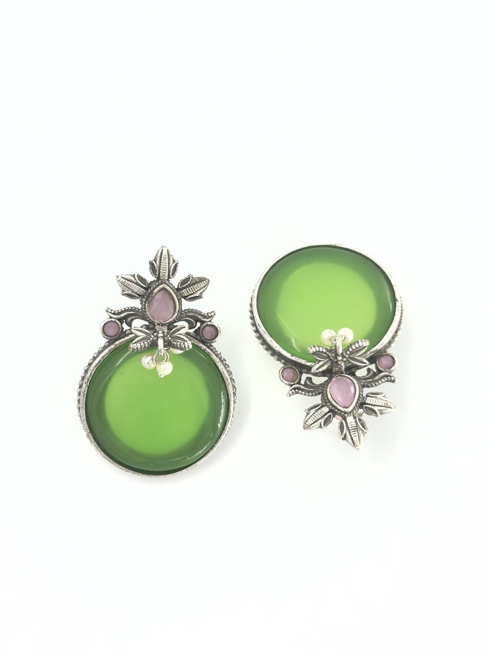 Green antique studs