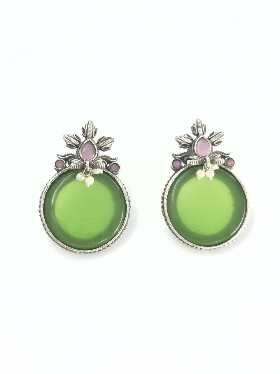 Green antique studs