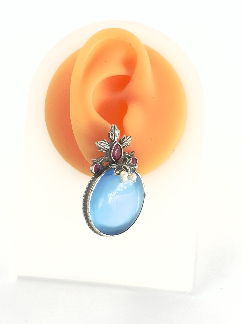 Blue antique studs