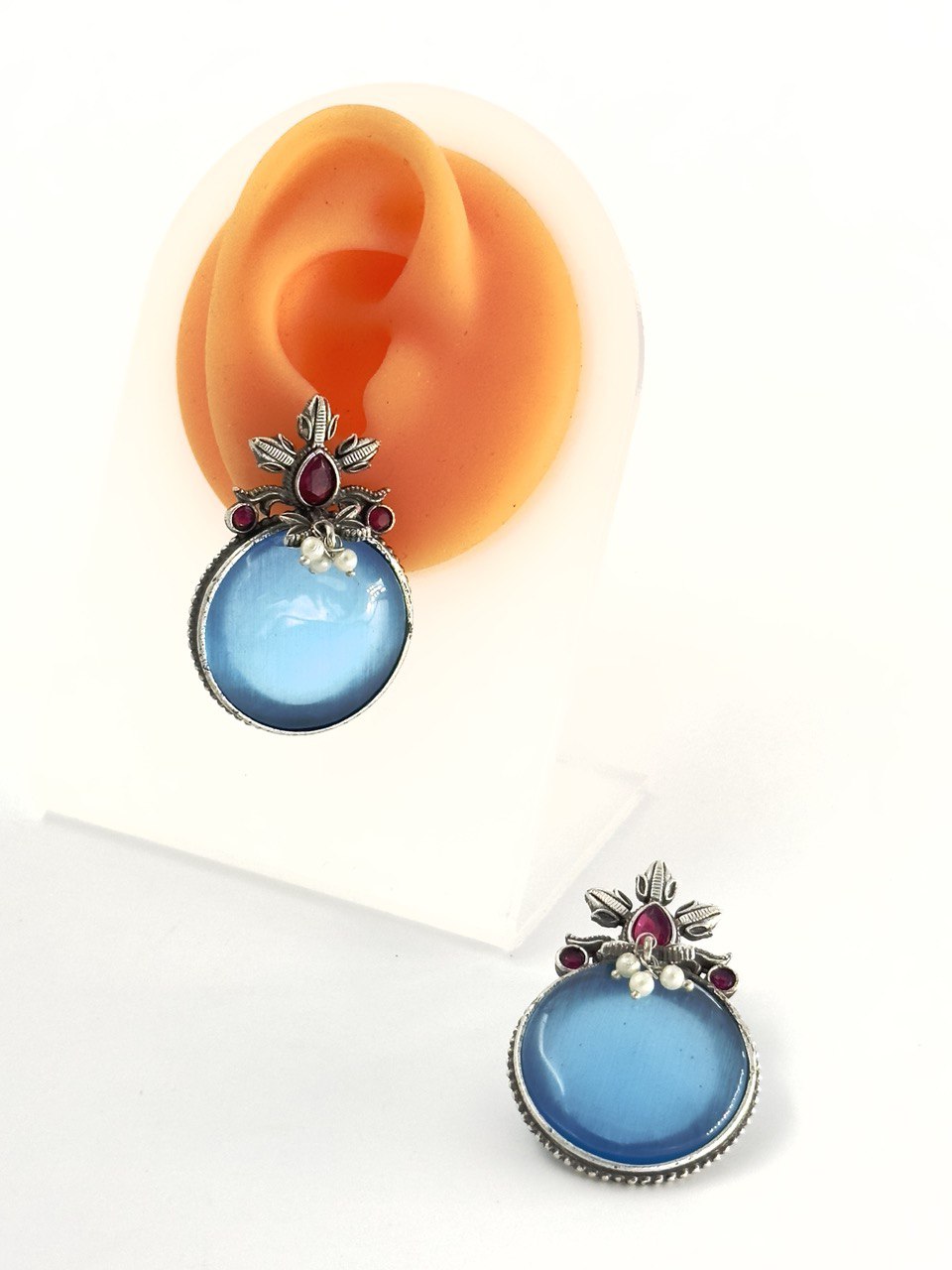 Blue antique studs