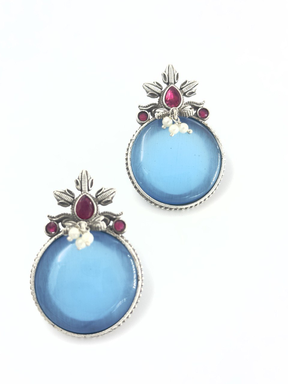 Blue antique studs