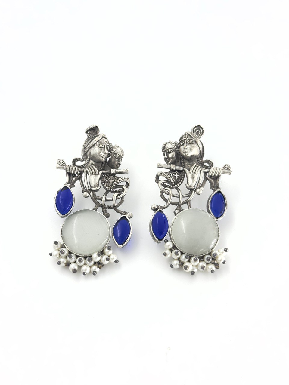 Multicolour Silver Antique dangler
