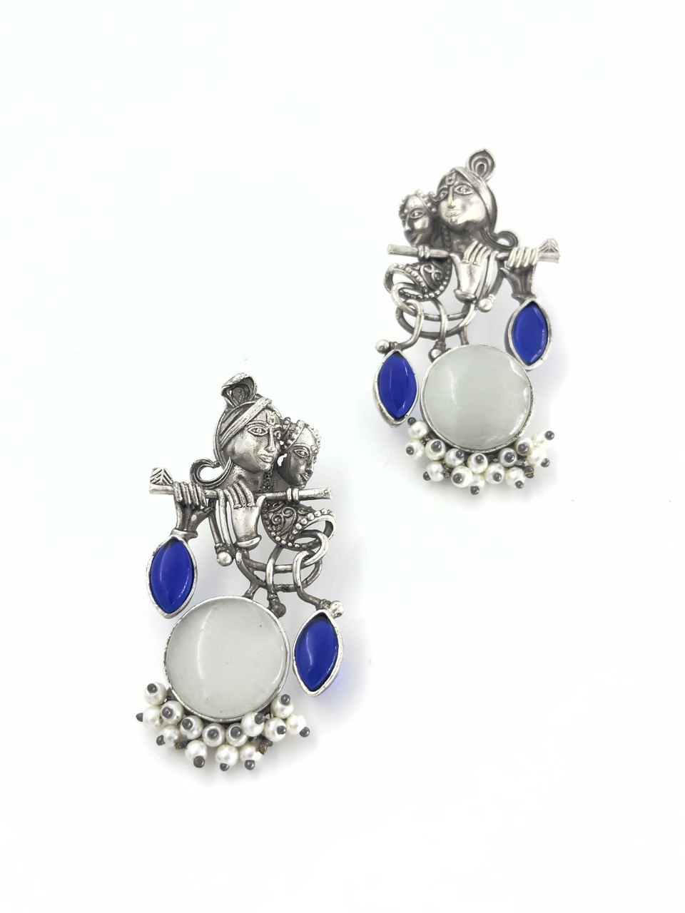Multicolour Silver Antique dangler