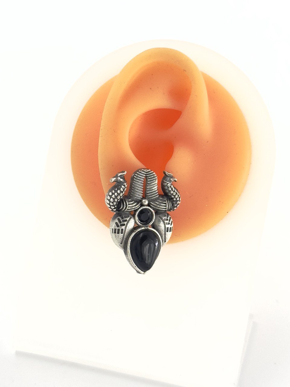 Black antique studs