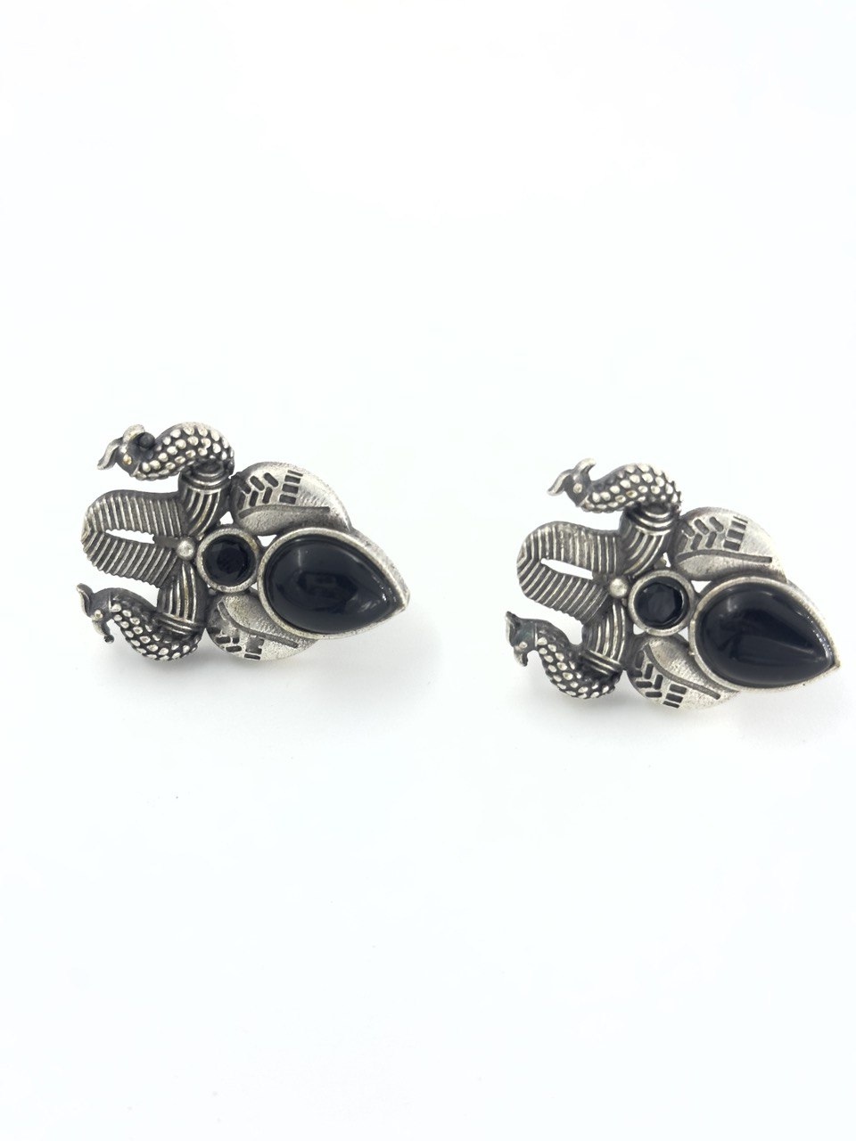 Black antique studs
