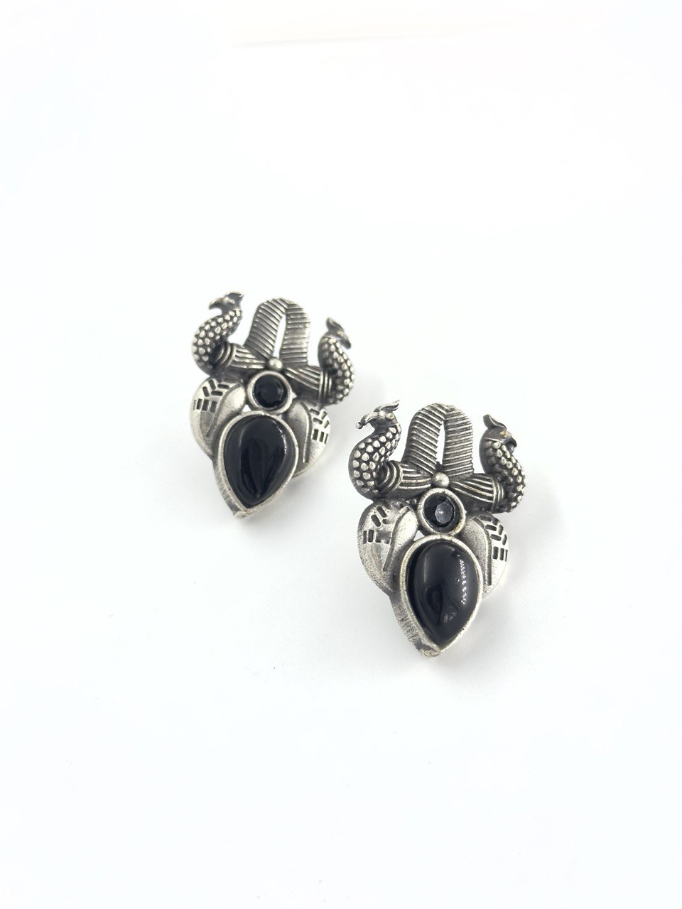 Black antique studs