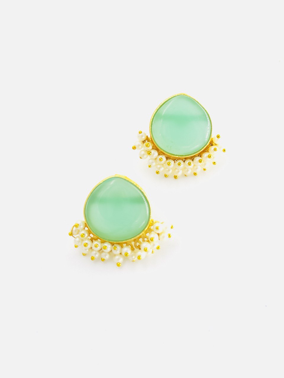 Aqua Gold plated studs