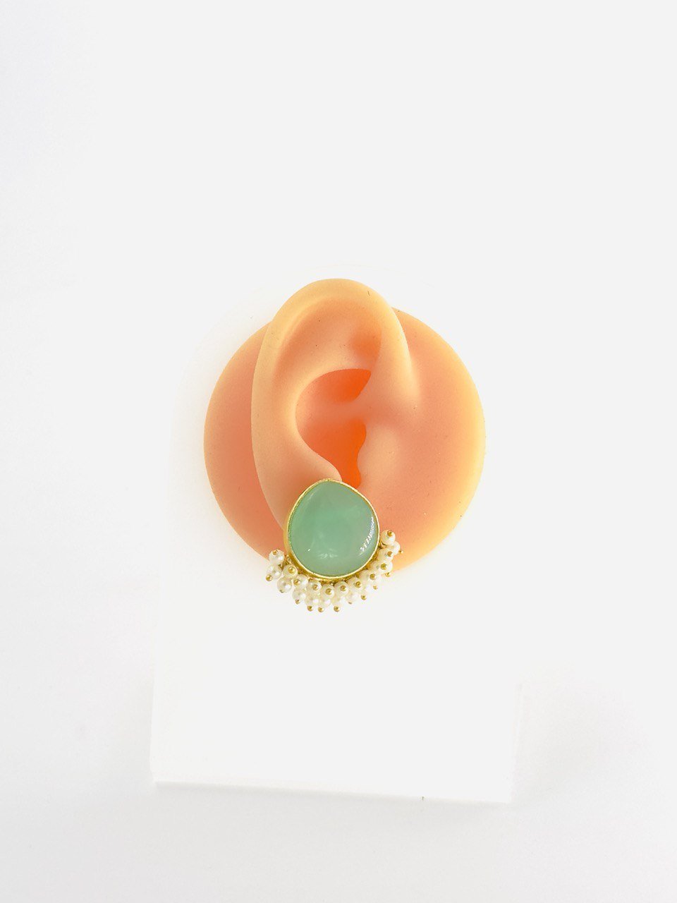 Aqua Gold plated studs