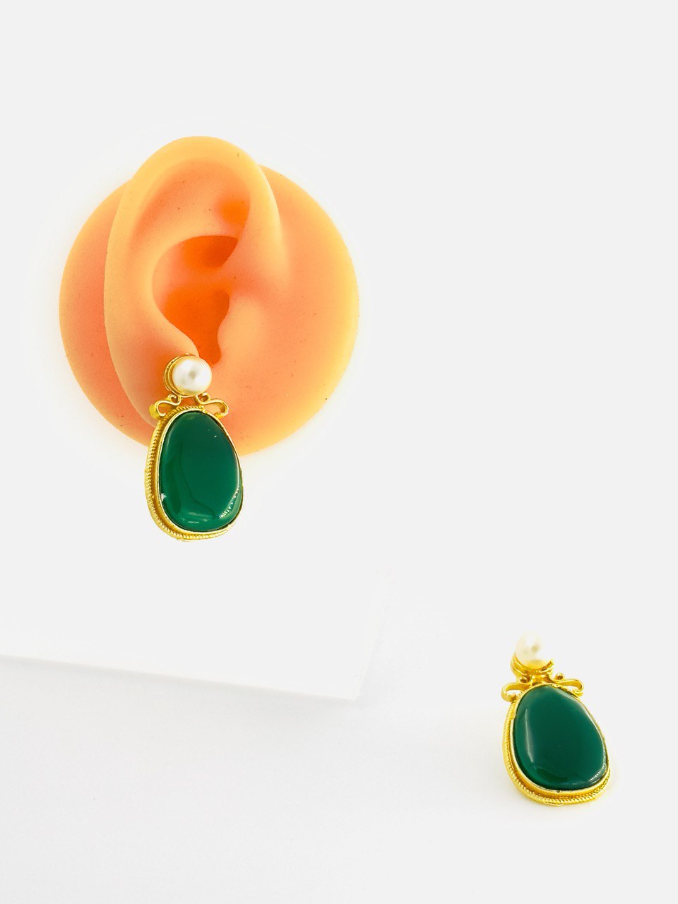 Green Gold plated studs