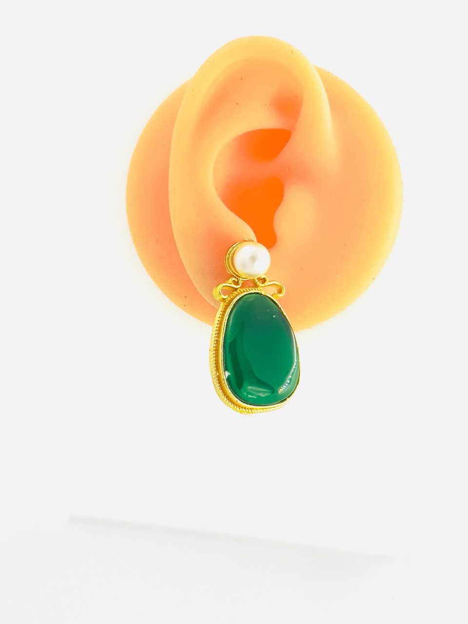 Green Gold plated studs