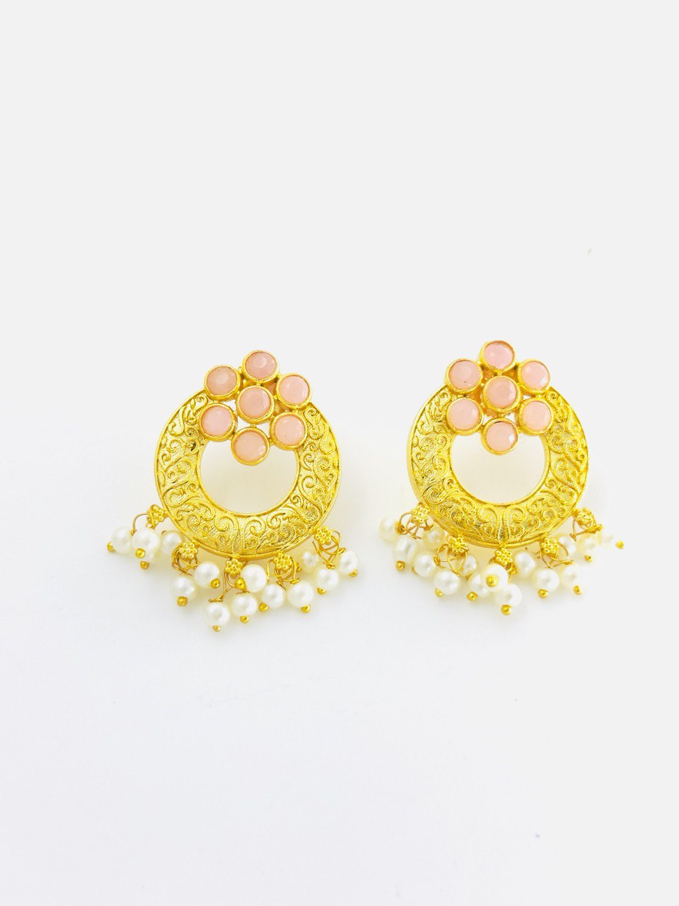 Pink Gold plated studs