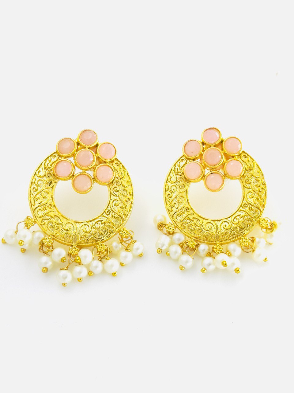 Pink Gold plated studs