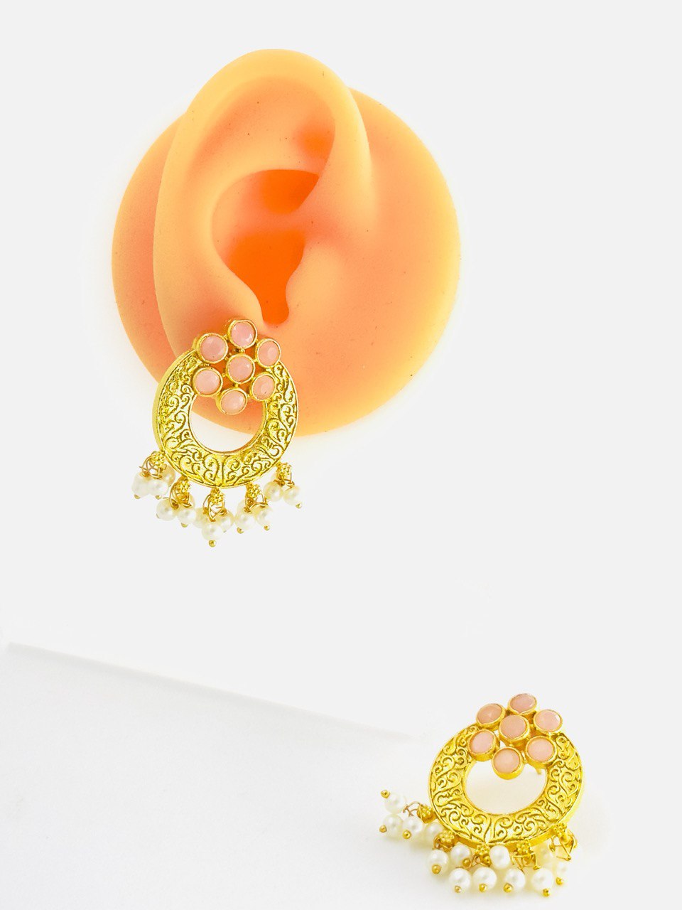 Pink Gold plated studs