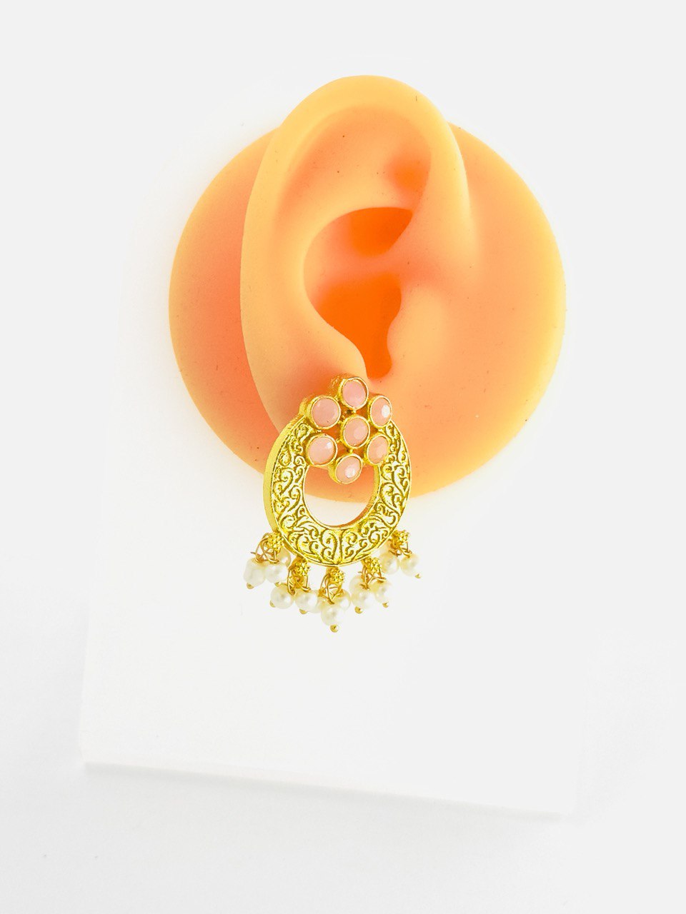 Pink Gold plated studs