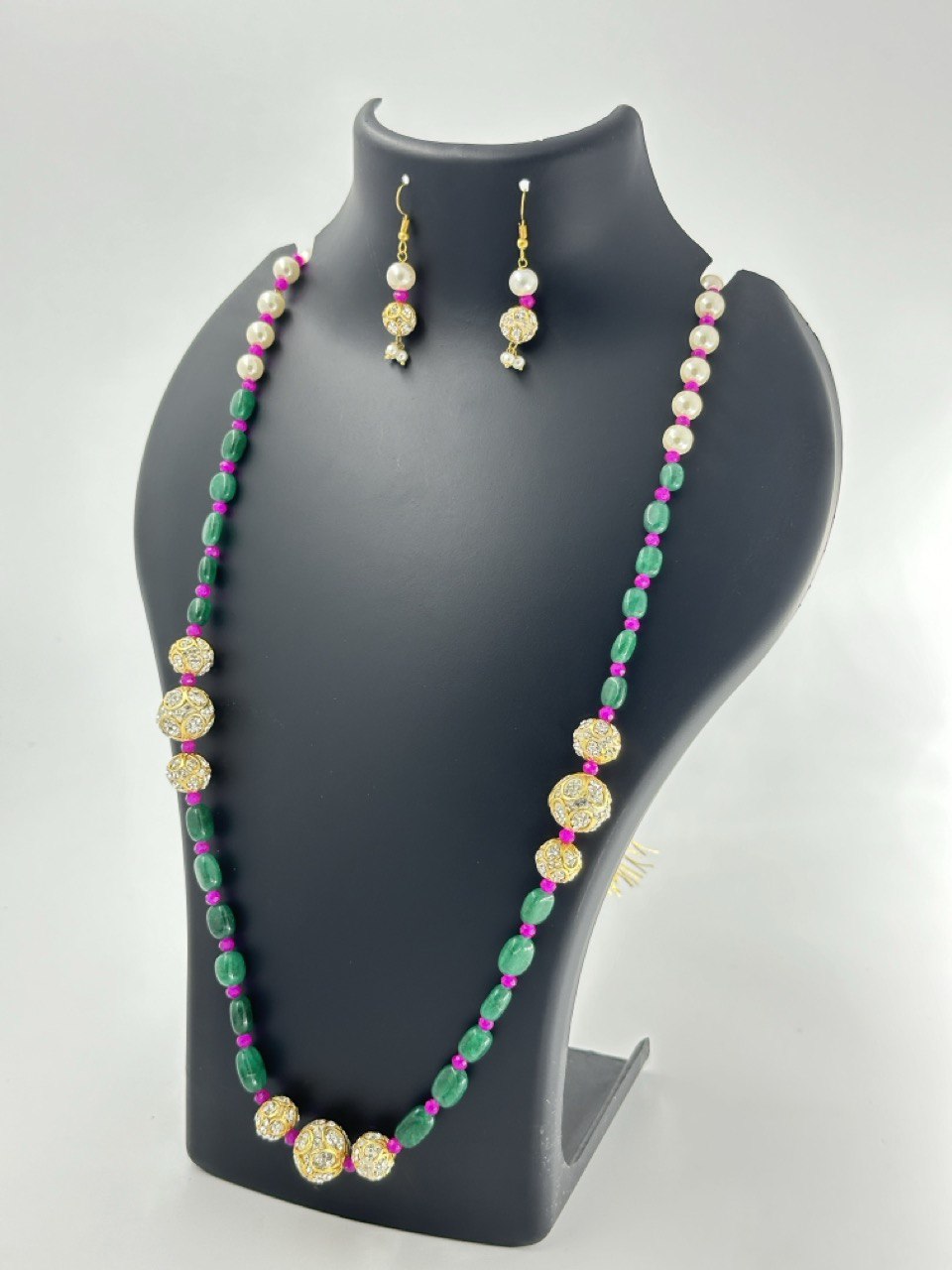 Green Jaipur Maala set