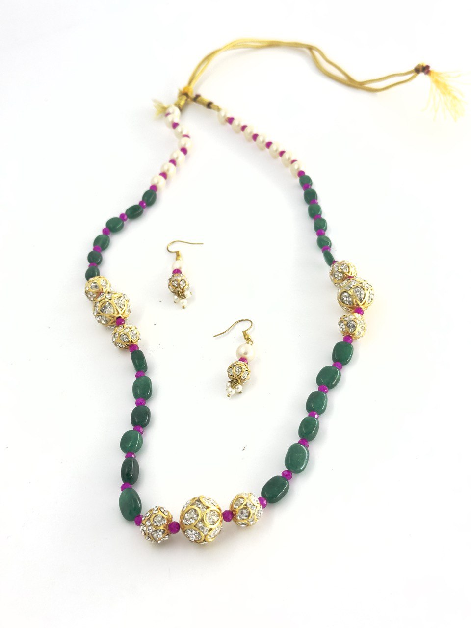 Green Jaipur Maala set
