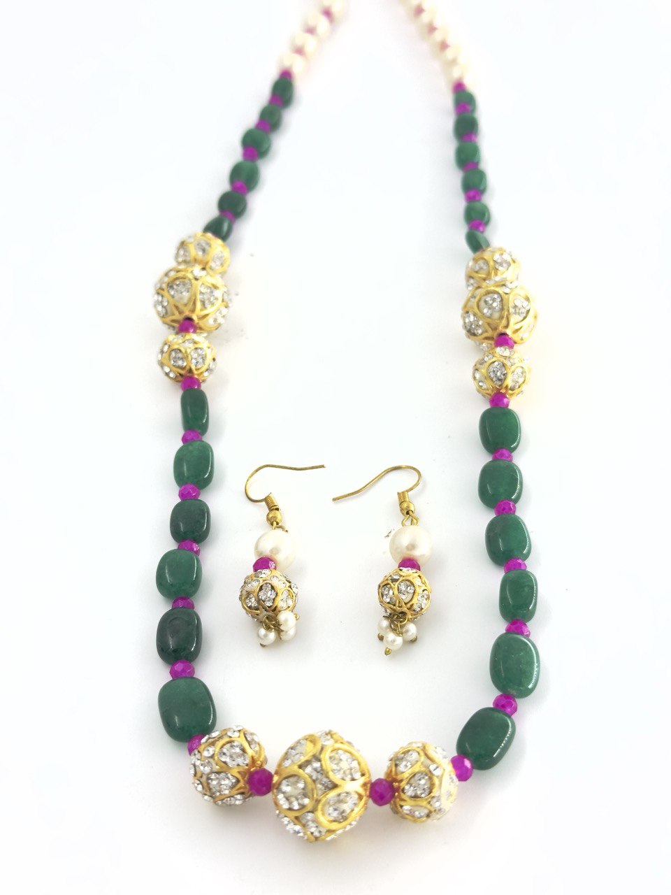 Green Jaipur Maala set