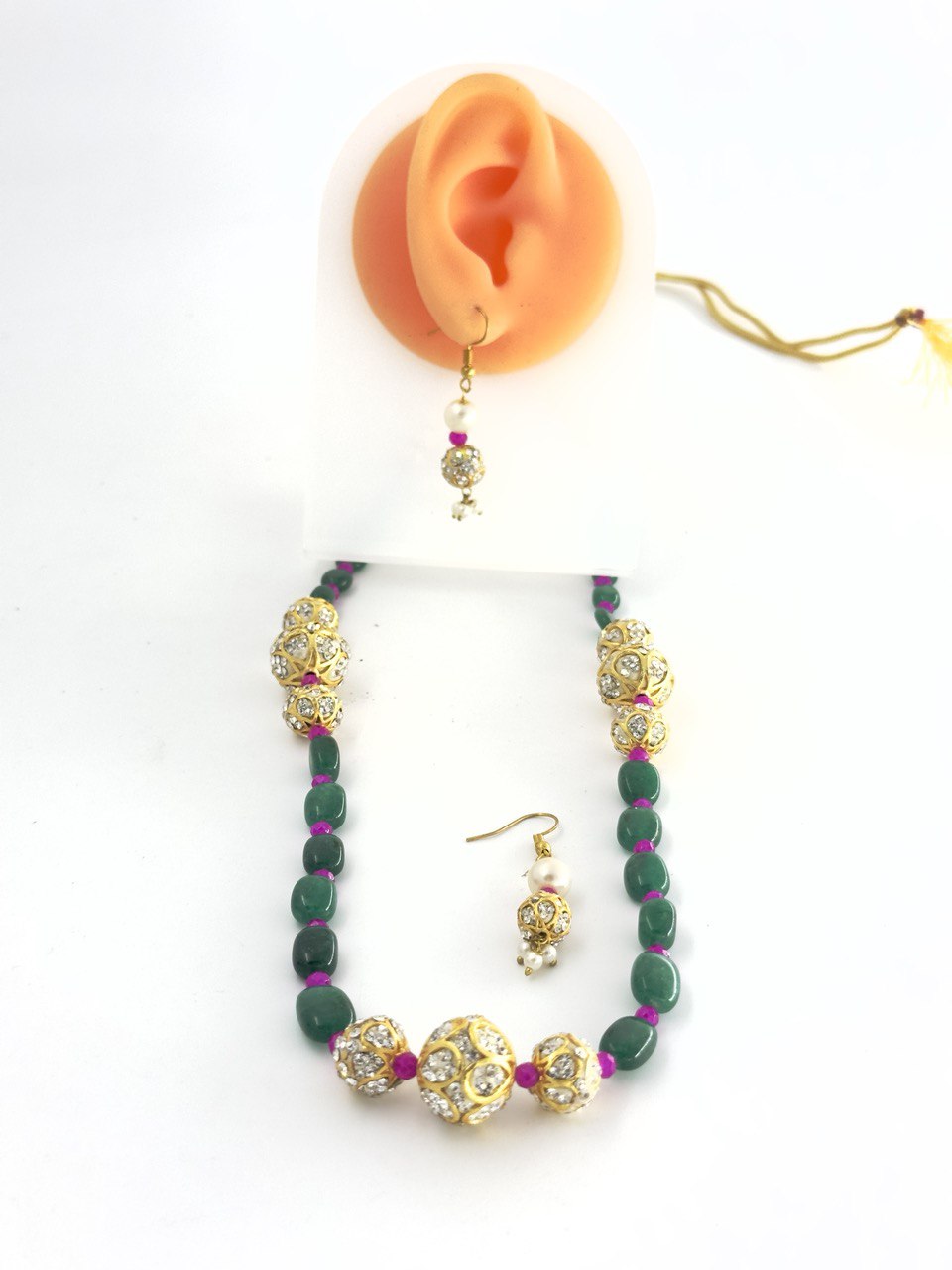 Green Jaipur Maala set