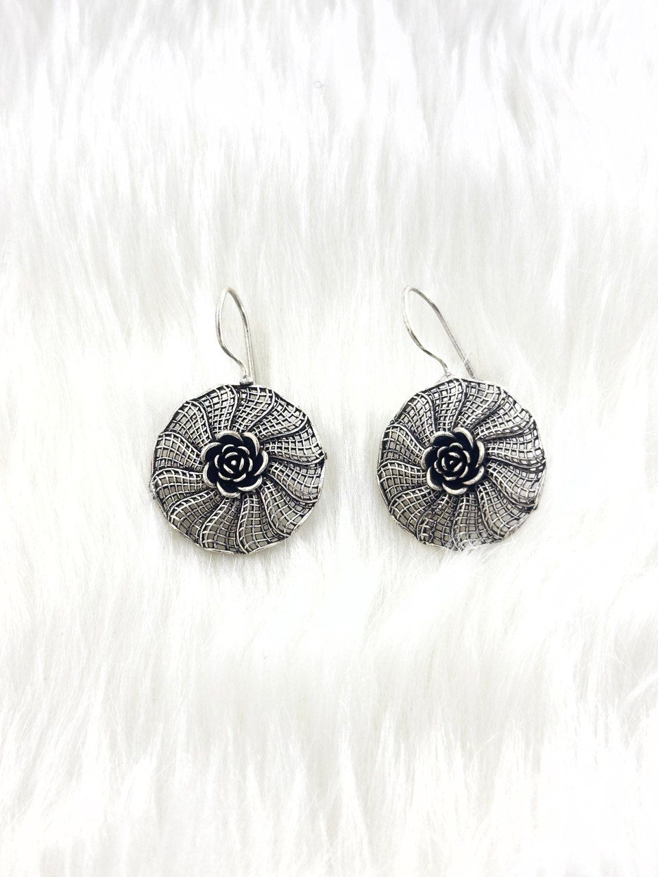 oxidised german Silver dangler