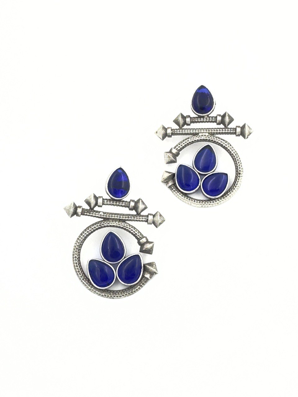 Blue antique studs