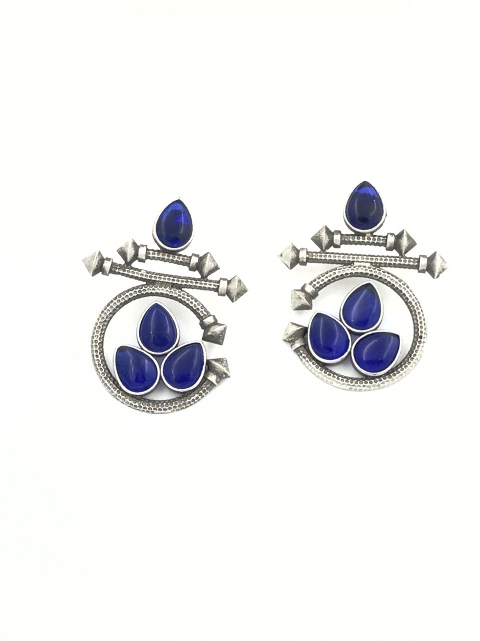 Blue antique studs