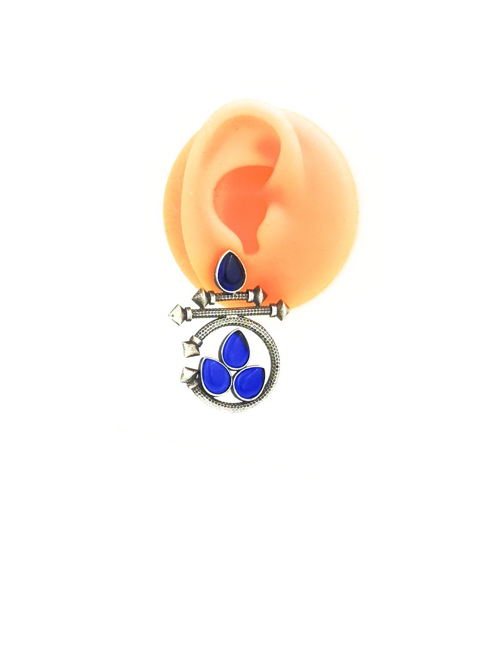 Blue antique studs