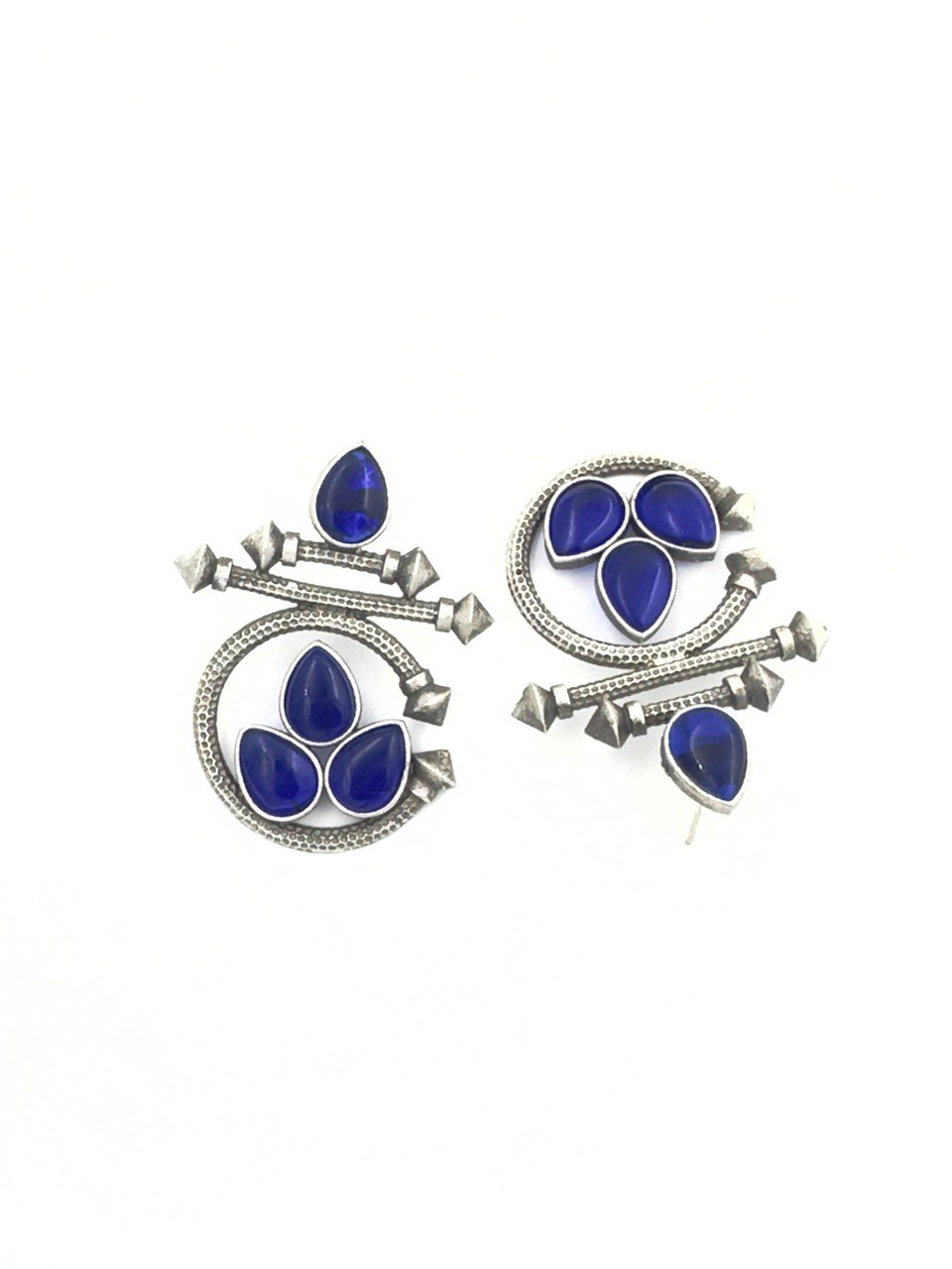 Blue antique studs