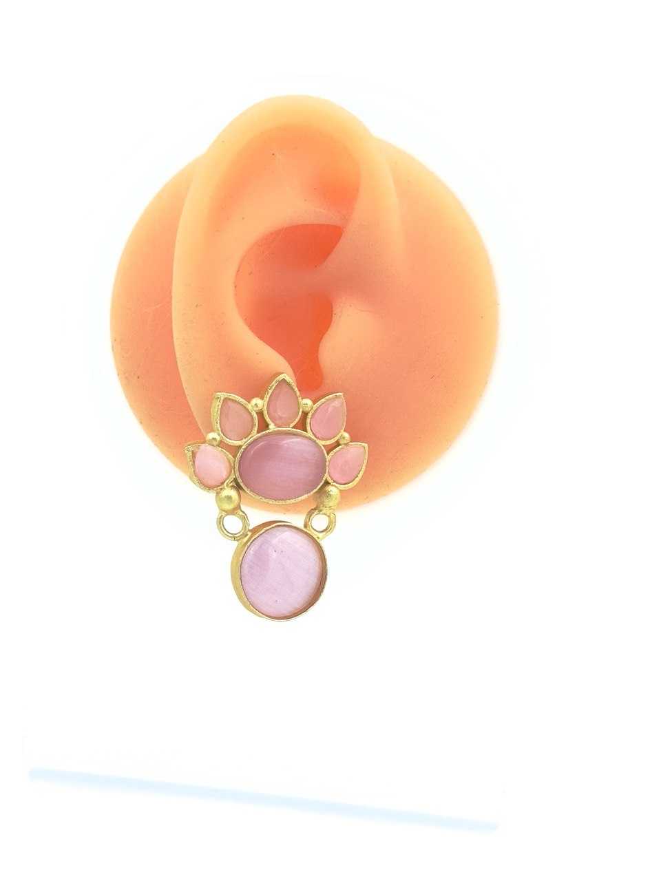Pink Gold plated studs