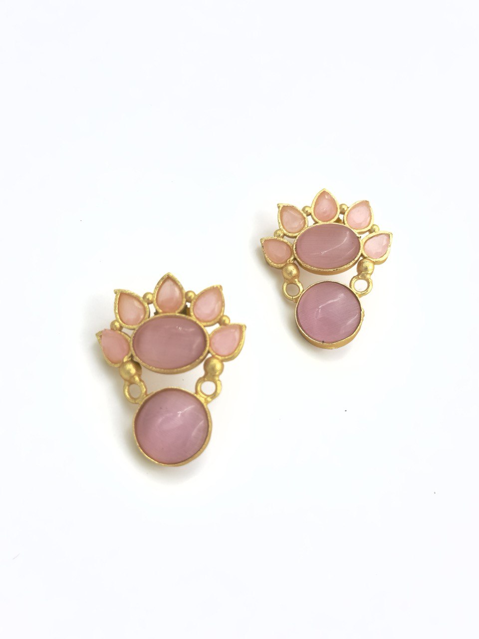 Pink Gold plated studs