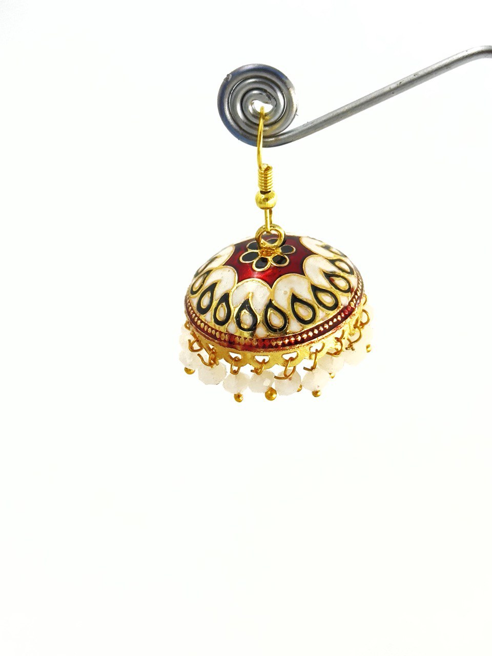 Multicolour Meenakari Jhumkis