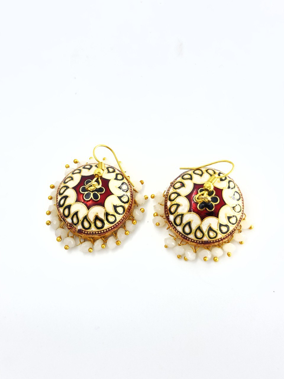 Multicolour Meenakari Jhumkis